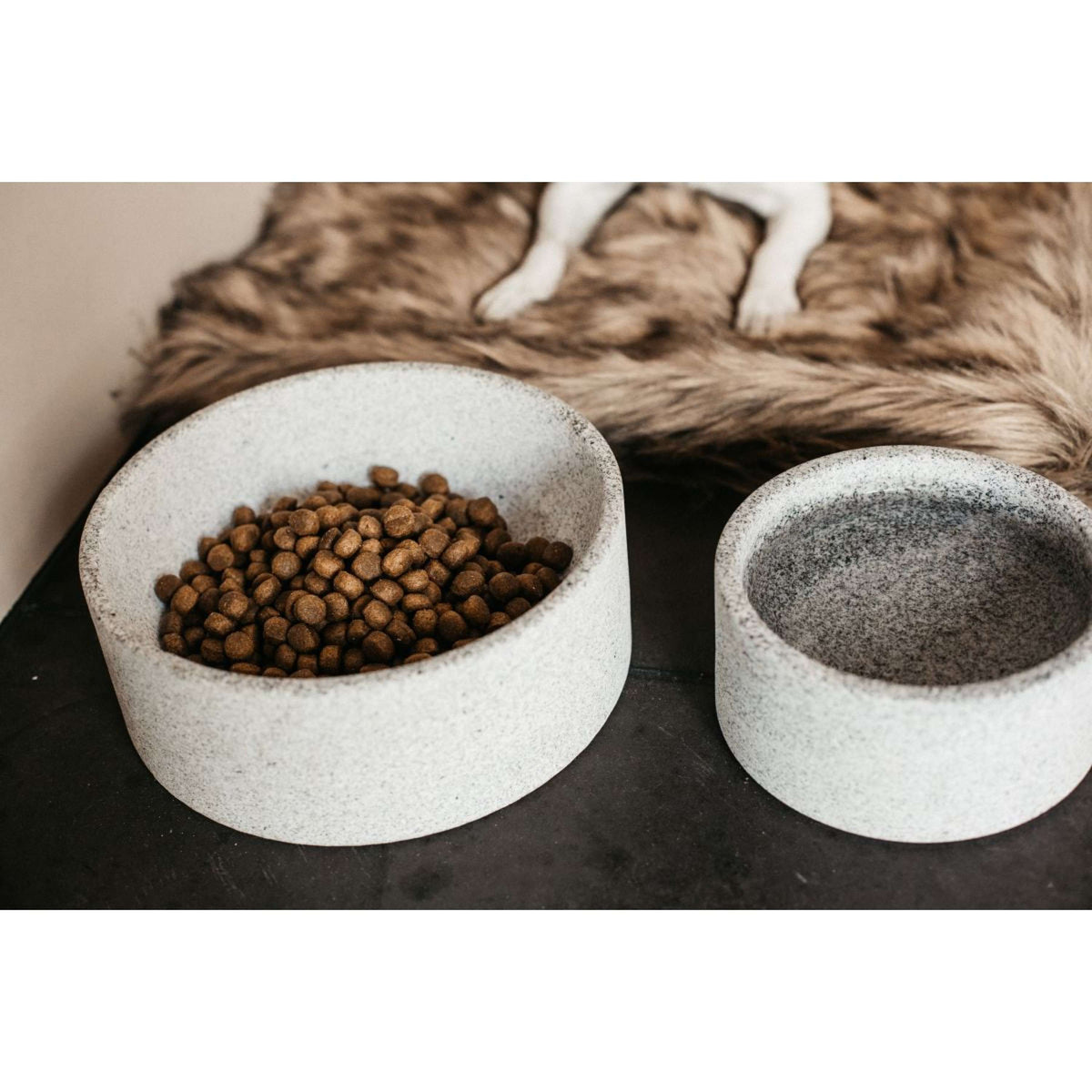 Kentucky Dog Bowl Granite Grey