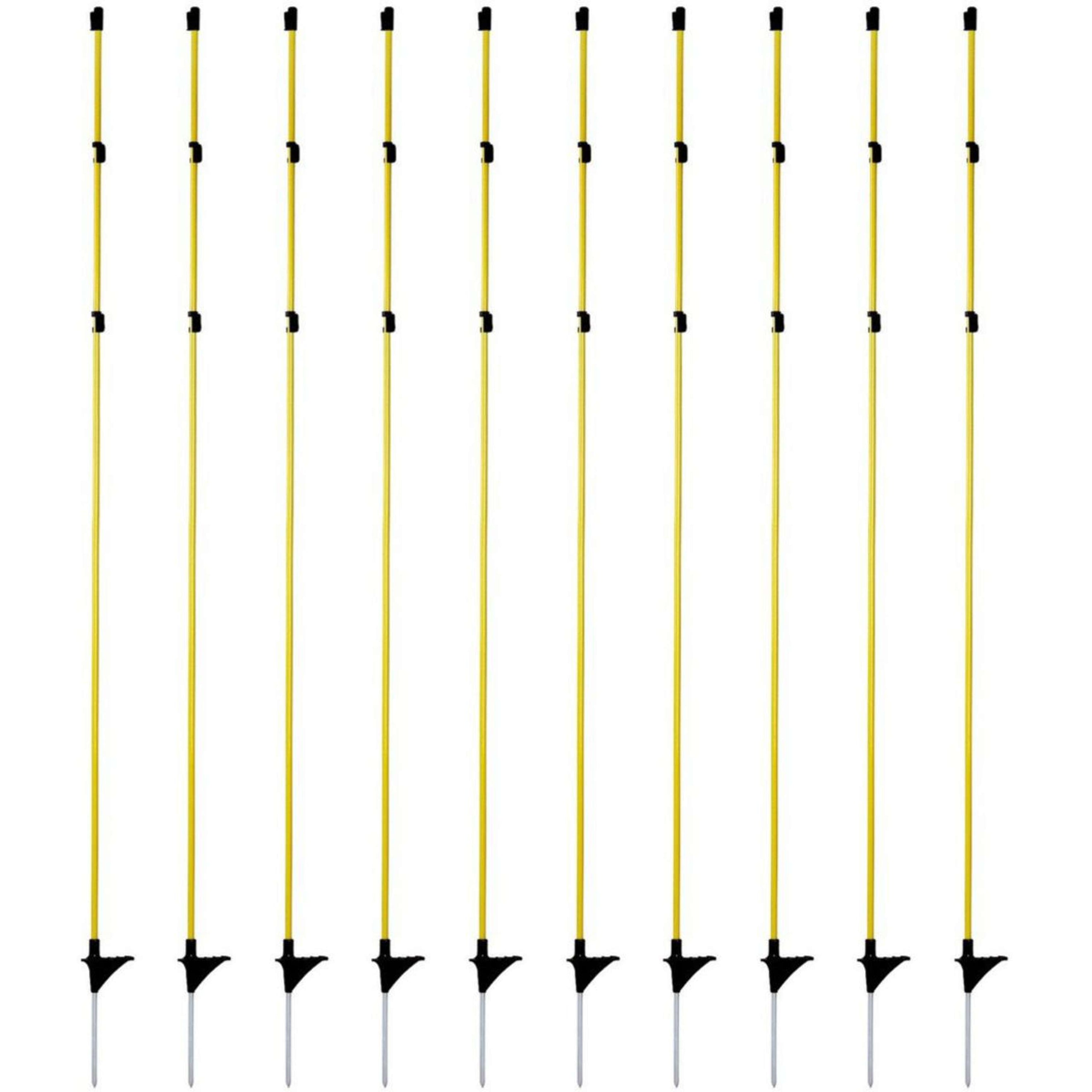 Ako Oval Metal Post 10 Pieces Yellow