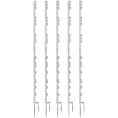 Ako Plastic Post Titan Double Prong 5 Pieces White