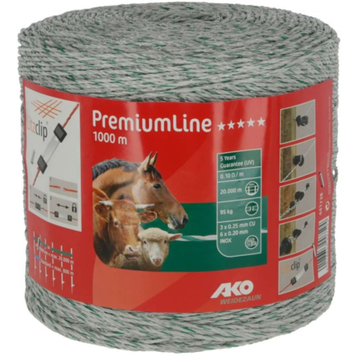 Ako Polywire PremiumLine White/Green