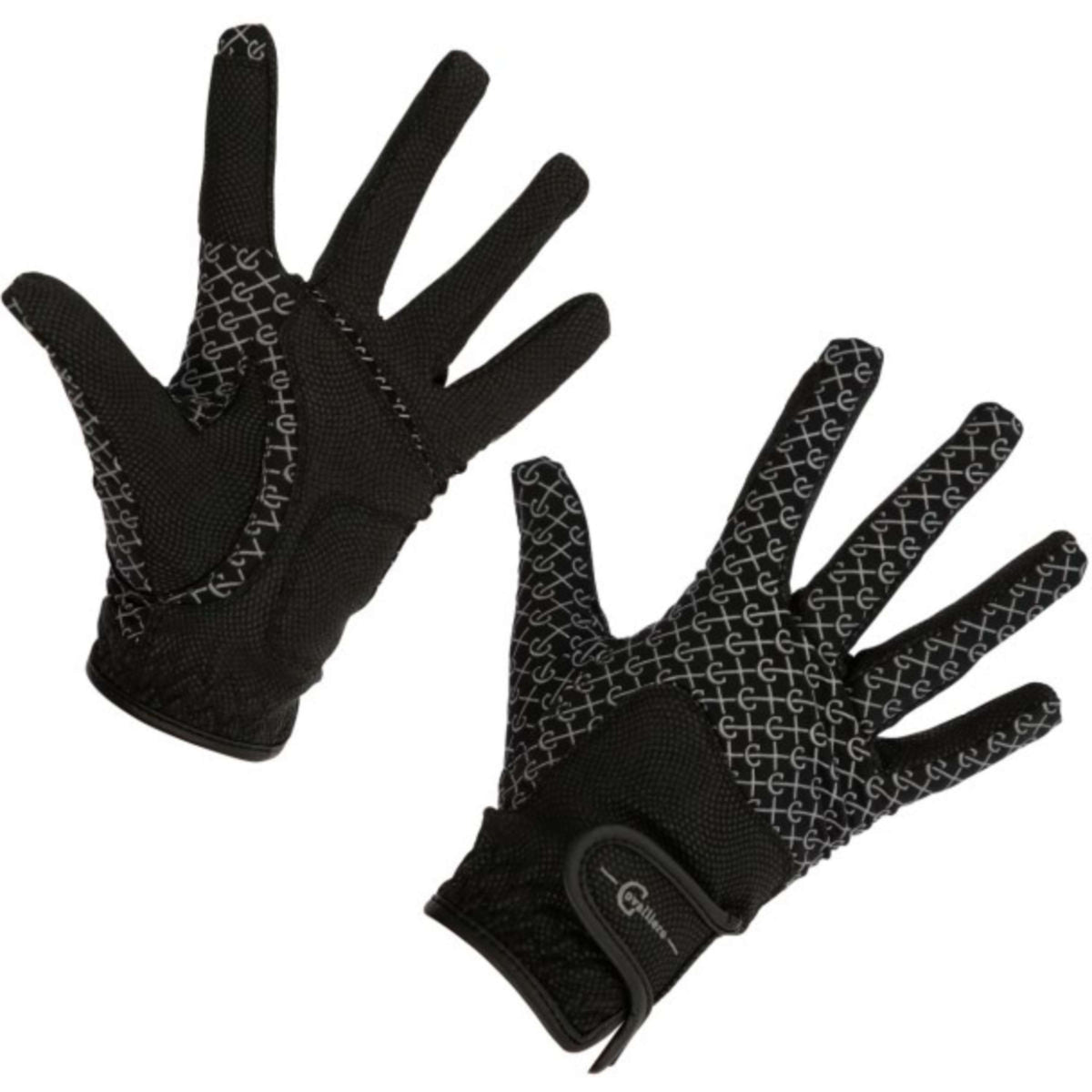 Covalliero Riding Gloves Reflective Black