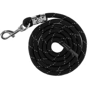 Covalliero Lead Rope Reflective with Carabiner Black/Silver