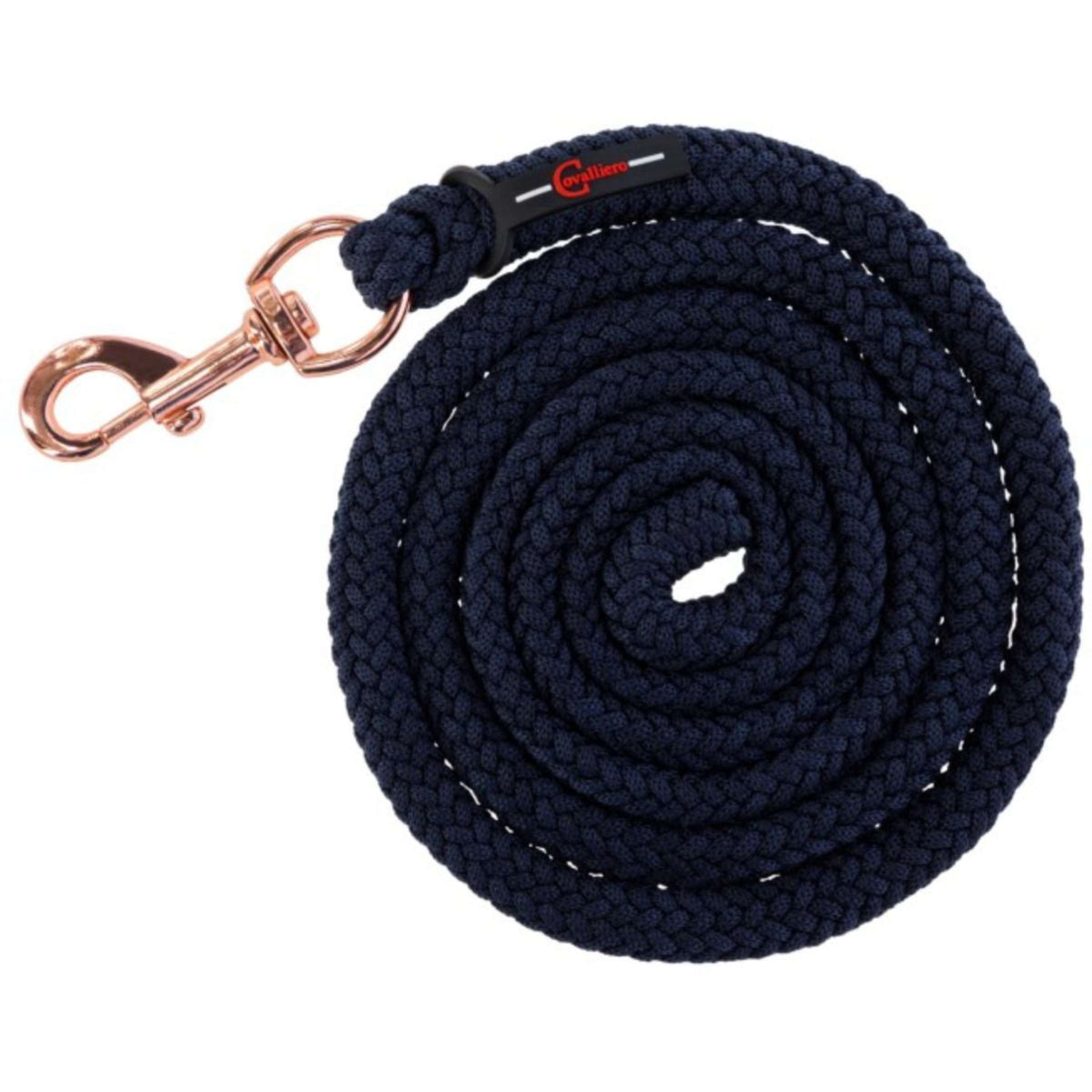 Covalliero Lead Rope Classy with Carabiner Navy