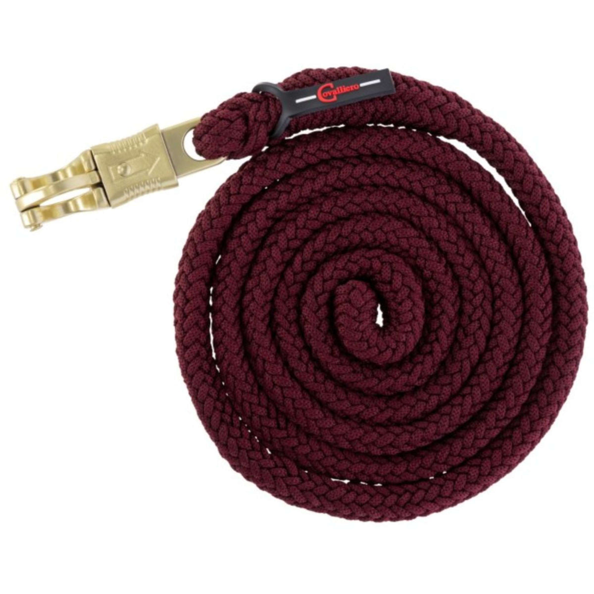 Covalliero Lead Rope Classy with a Panic Snap Merlot