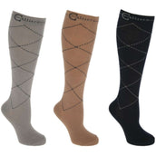 Covalliero Socks Karo 3 Pieces