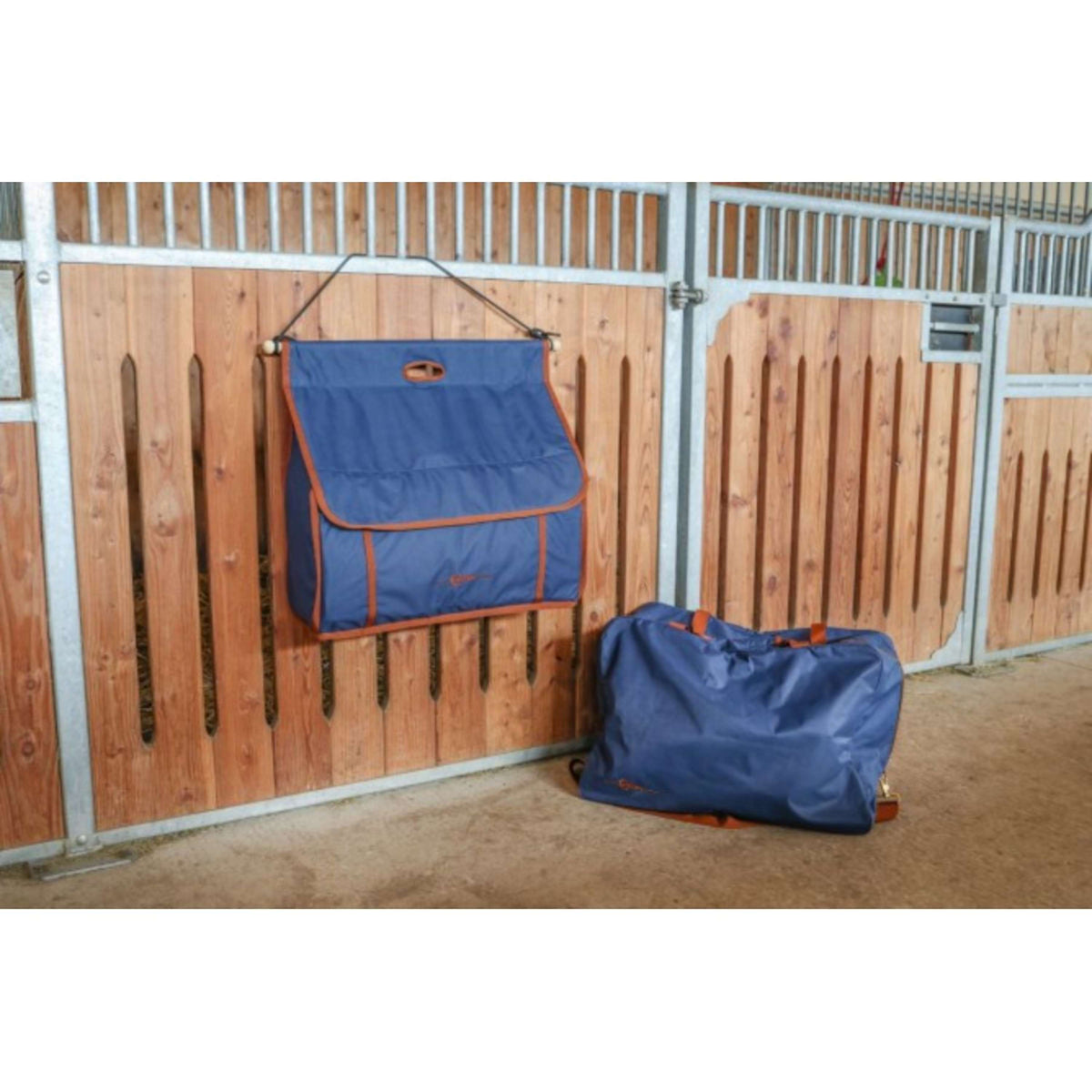 Covalliero Rug Bag Milano Navy/Camel