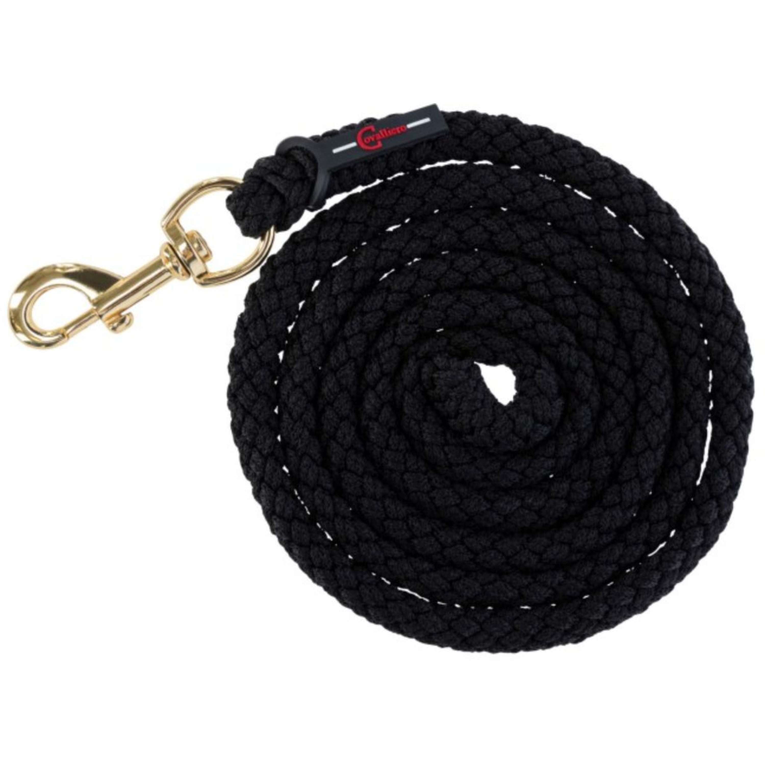 Covalliero Lead Rope TopLine with Carabiner Black