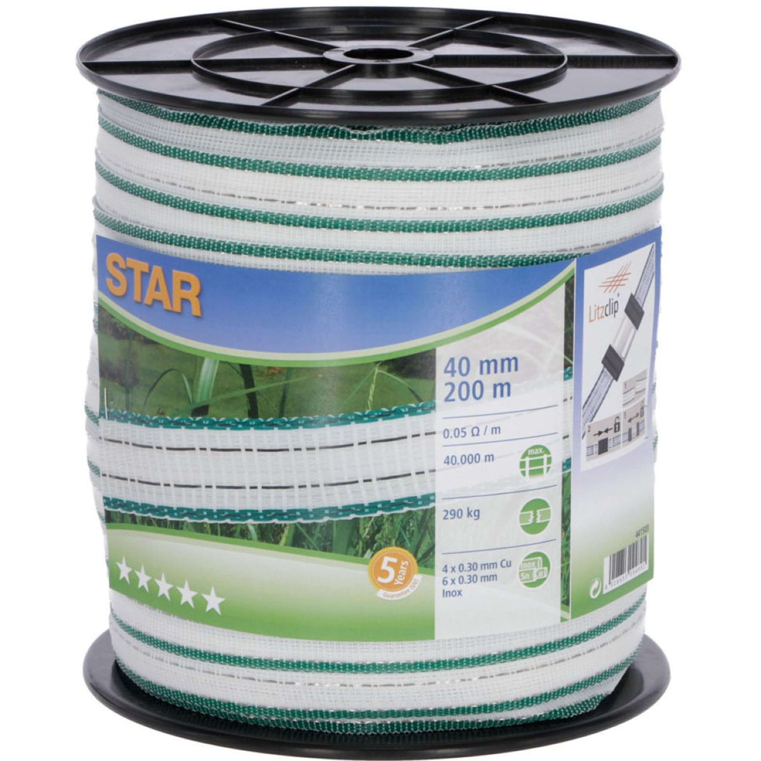 Ako Fencing Tape Star White/Green