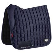 LeMieux Saddlepad Loire Memory Satin Square Dressage Navy