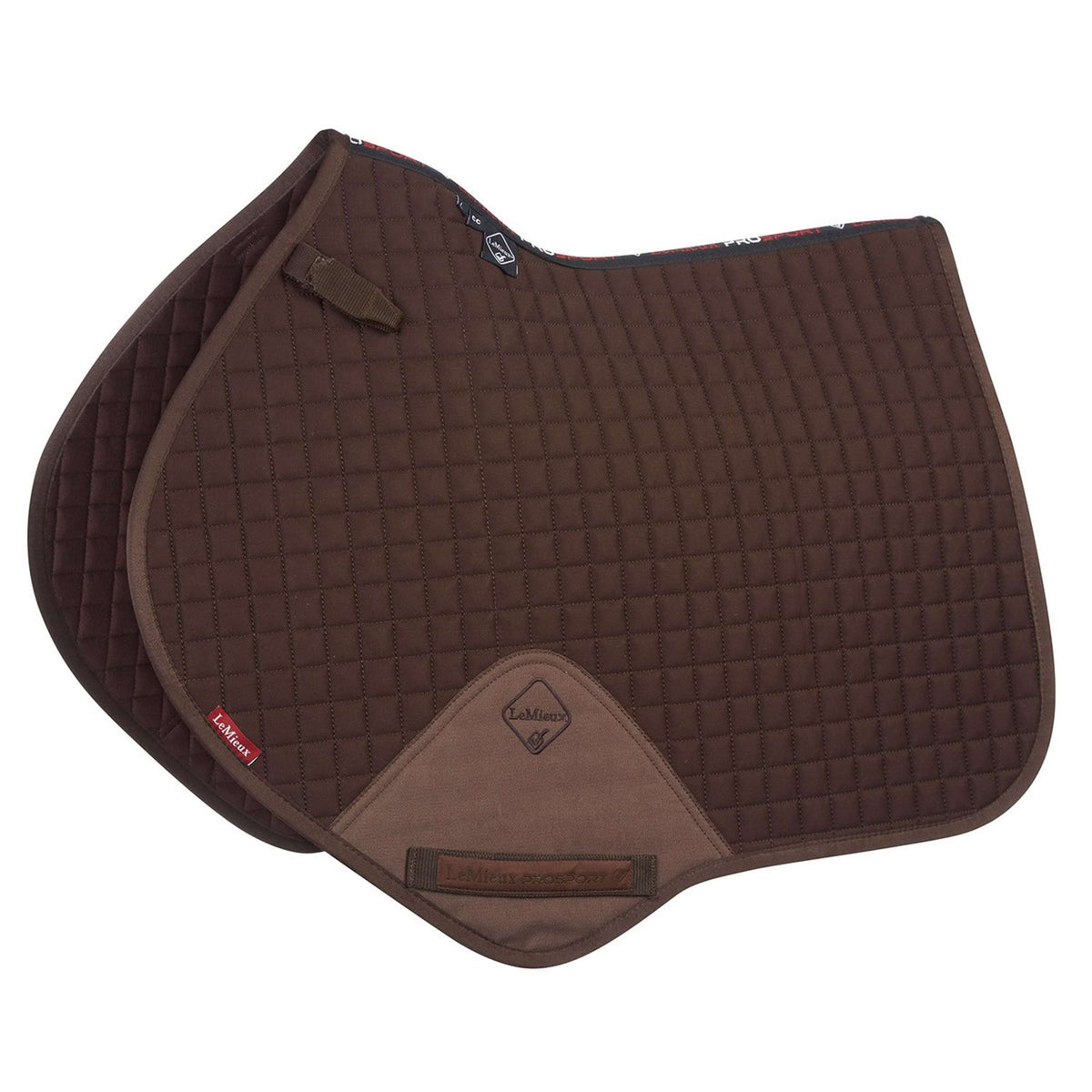 LeMieux Saddlepad Prosport Plain Squares CC Brown