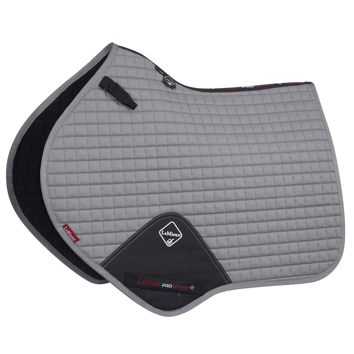 LeMieux Saddlepad Prosport Plain Squares CC Grey