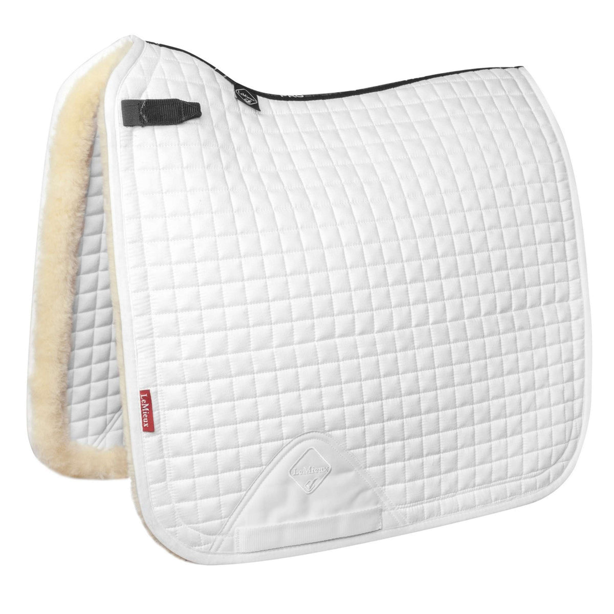 LeMieux Saddlepad Sensitive Square Dressage White