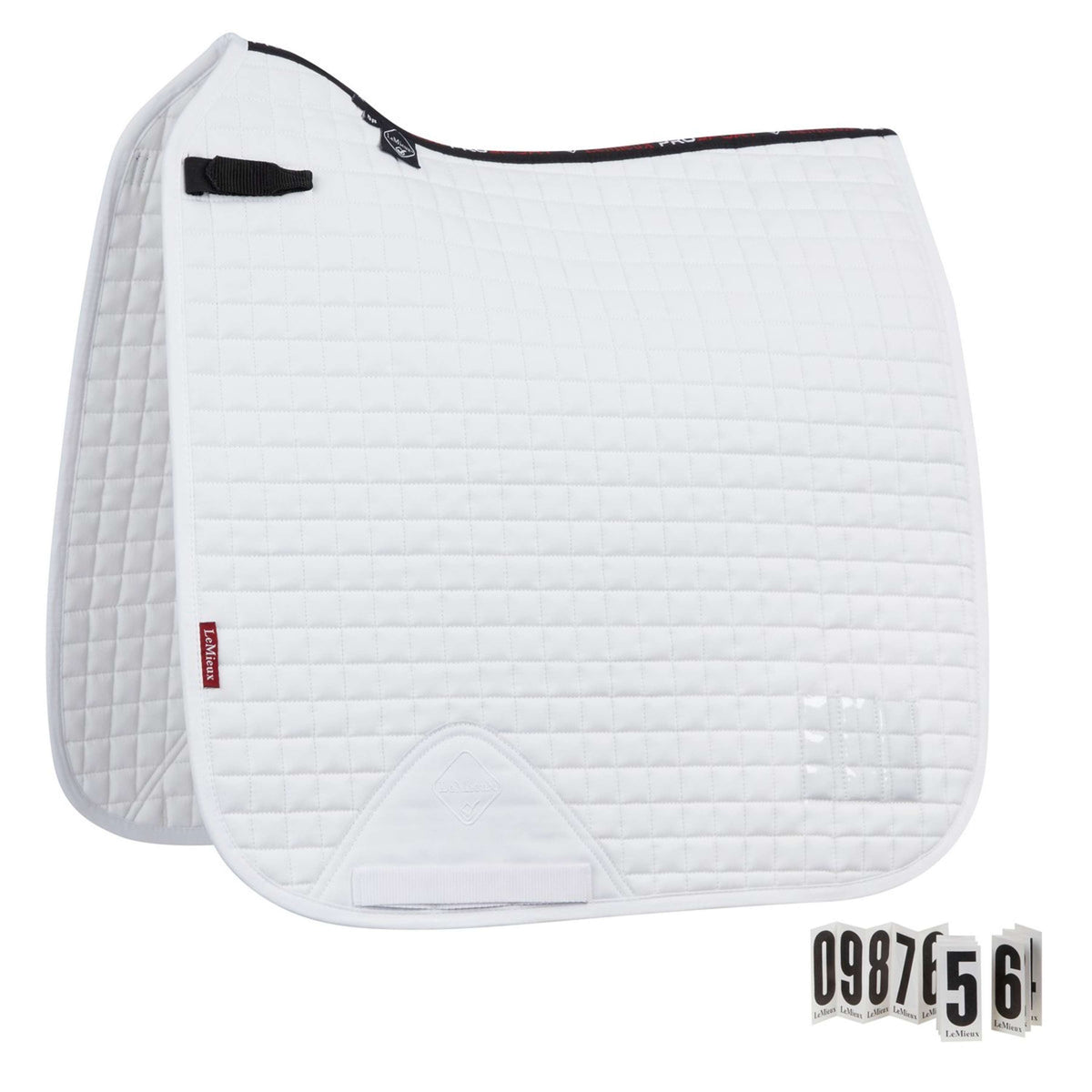 LeMieux Saddlepad Prosport Competition Square Dressage White