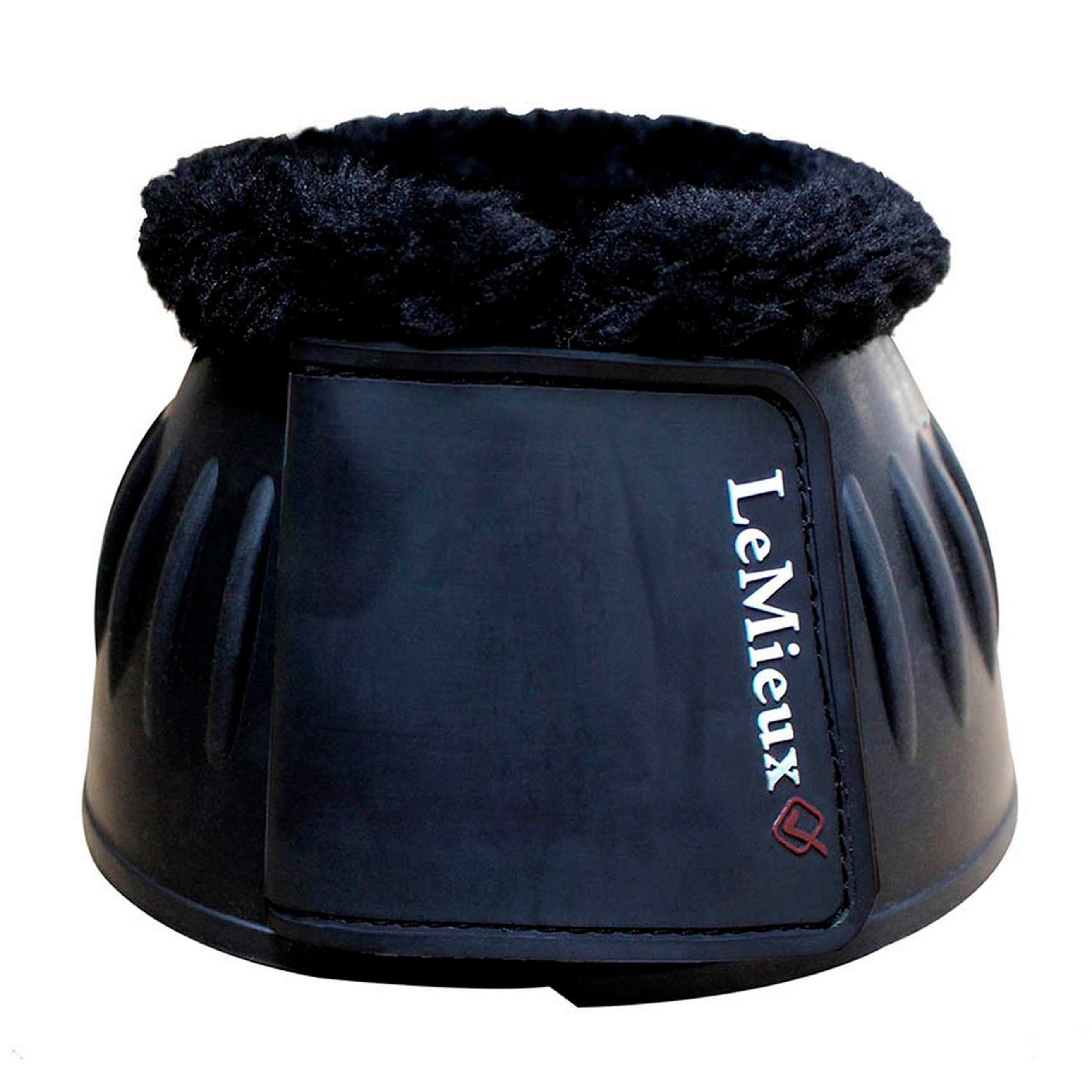 LeMieux Bell Boots Rubber Bell Fleece Black LeMieux Bell Boots Rubber Bell Fleece Black