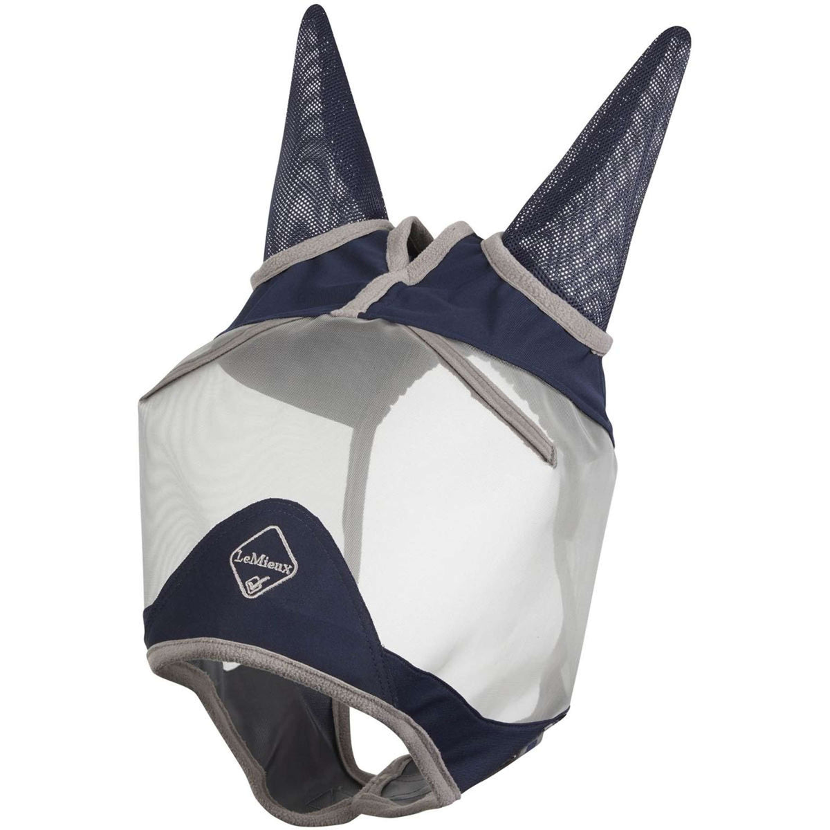 LeMieux Fly Mask Amour Shield Pro with Ears Navy