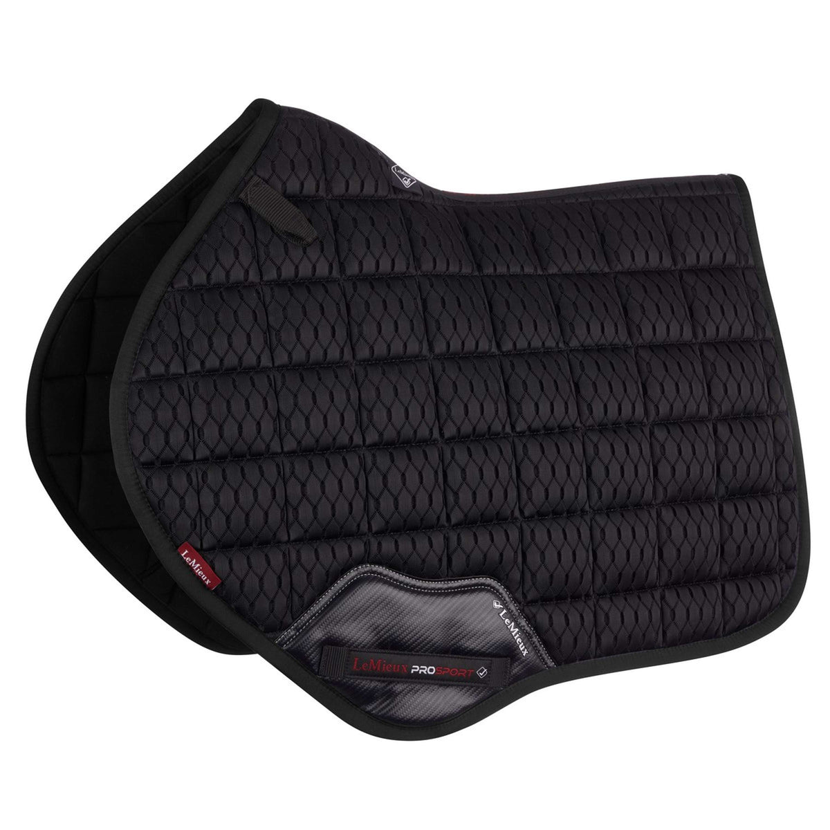 LeMieux Saddlepad Carbon Mesh Air Square CC Black