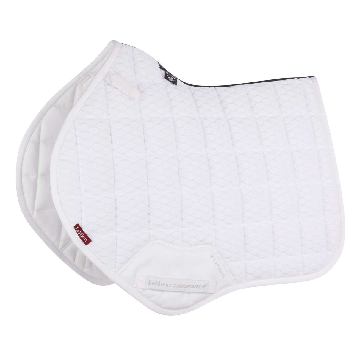 LeMieux Saddlepad Carbon Mesh Air Square CC White