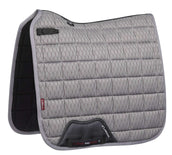 LeMieux Saddlepad Carbon Mesh Air Square Dressage Grey