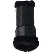 LeMieux Brushing Boots Fleece Edge Mesh Black