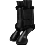 LeMieux Brushing Boots Fleece Edge Mesh Black