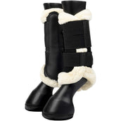 LeMieux Brushing Boots Fleece Edge Mesh Black/Natural