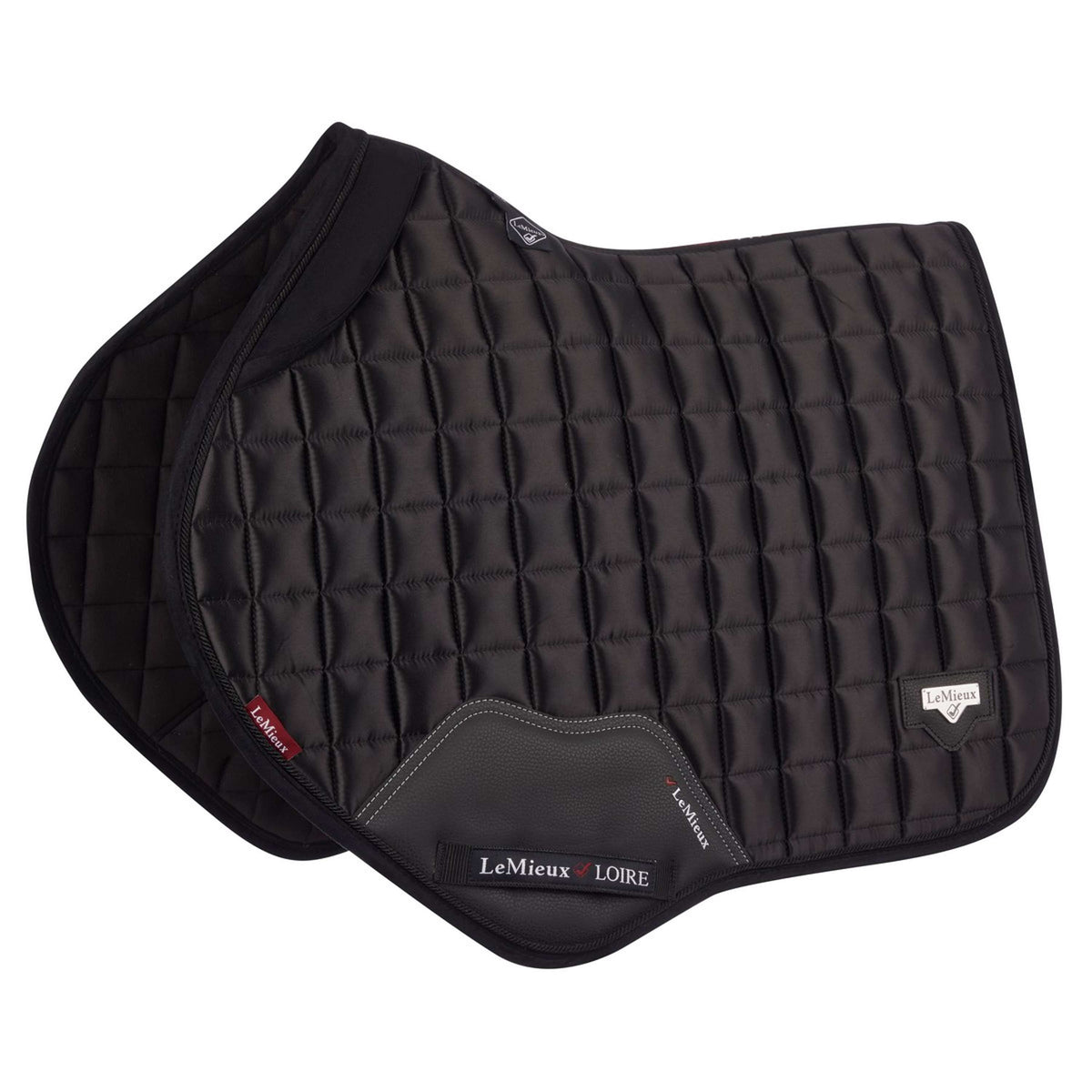 LeMieux Saddlepad Memory Classic Satin Square CC Black