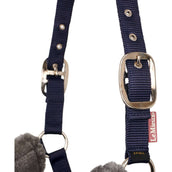 LeMieux Halter Comfort Fleece Navy/Grey Dots