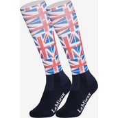 LeMieux Socks Footsie Blue/Red/White