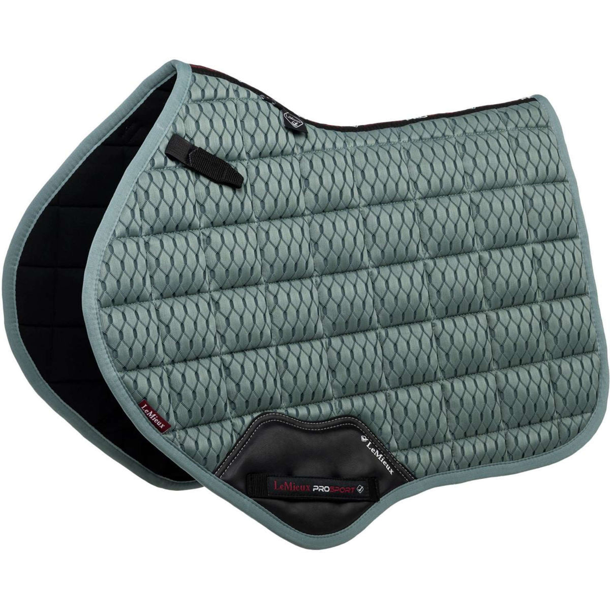 LeMieux Saddlepad Carbon Mesh Air Square CC Sage