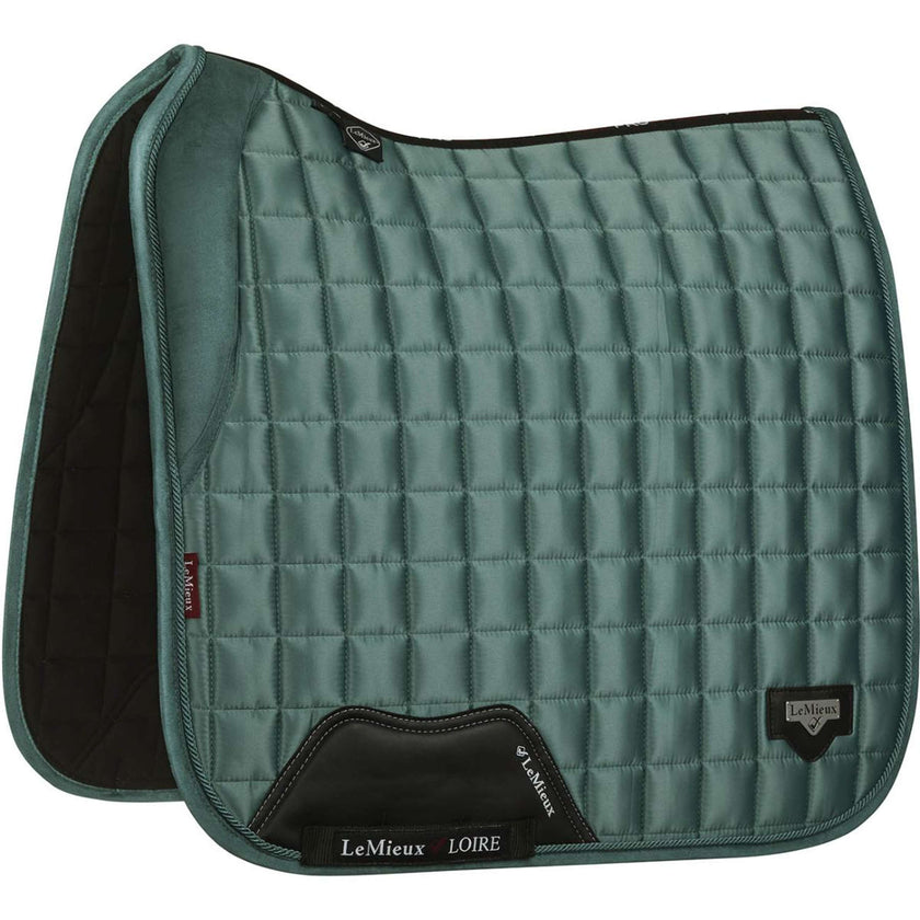 LeMieux Saddlepad Loire Memory Satin Square Dressage Sage LeMieux Saddlepad Loire Memory Satin Square Dressage Sage