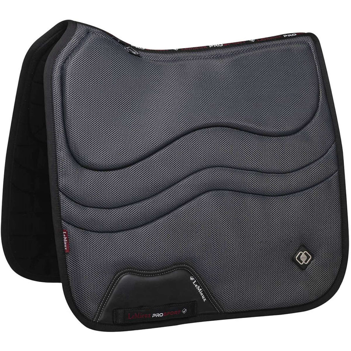 LeMieux Saddlepad Ultramesh Square Dressage Black