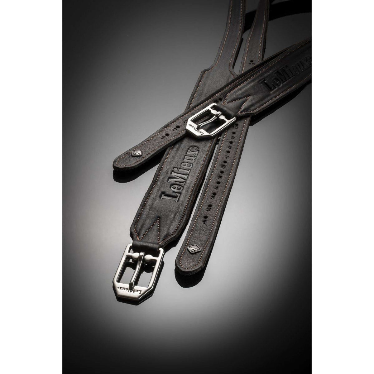 LeMieux Stirrup Straps Vector Pro Leather Brown