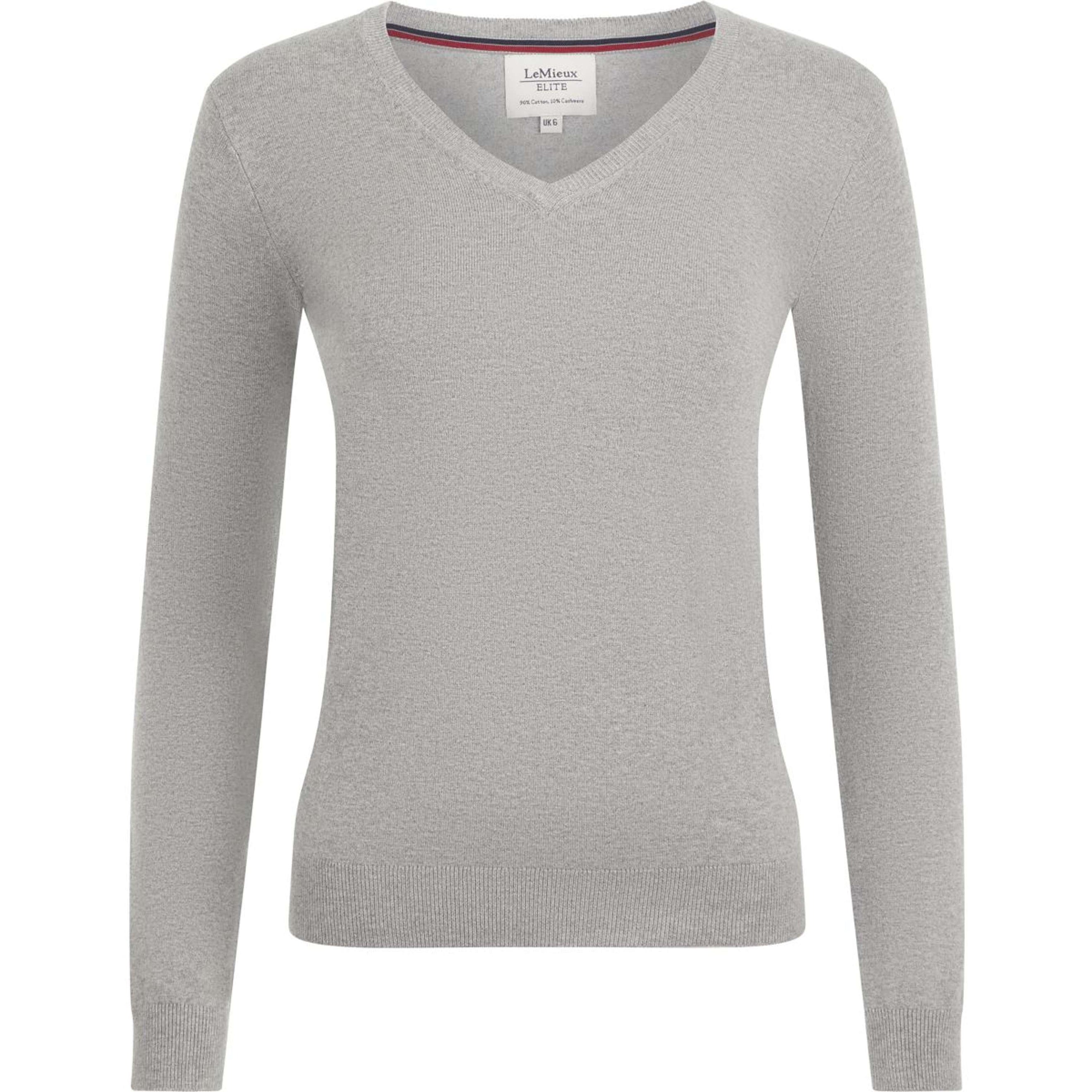 LeMieux Sweater Elite V-Neck Women Grey