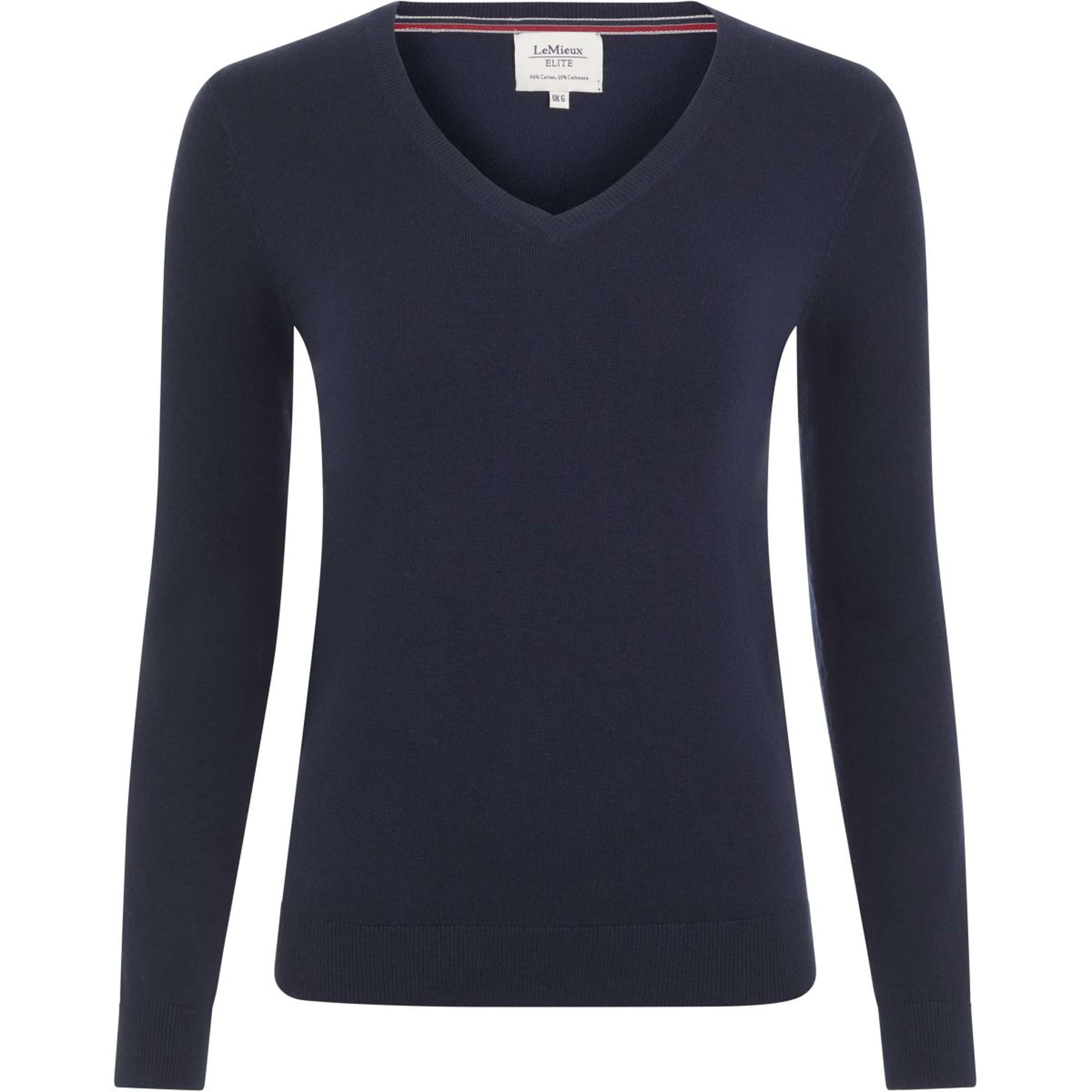 LeMieux Sweater Elite V-Neck Women Navy