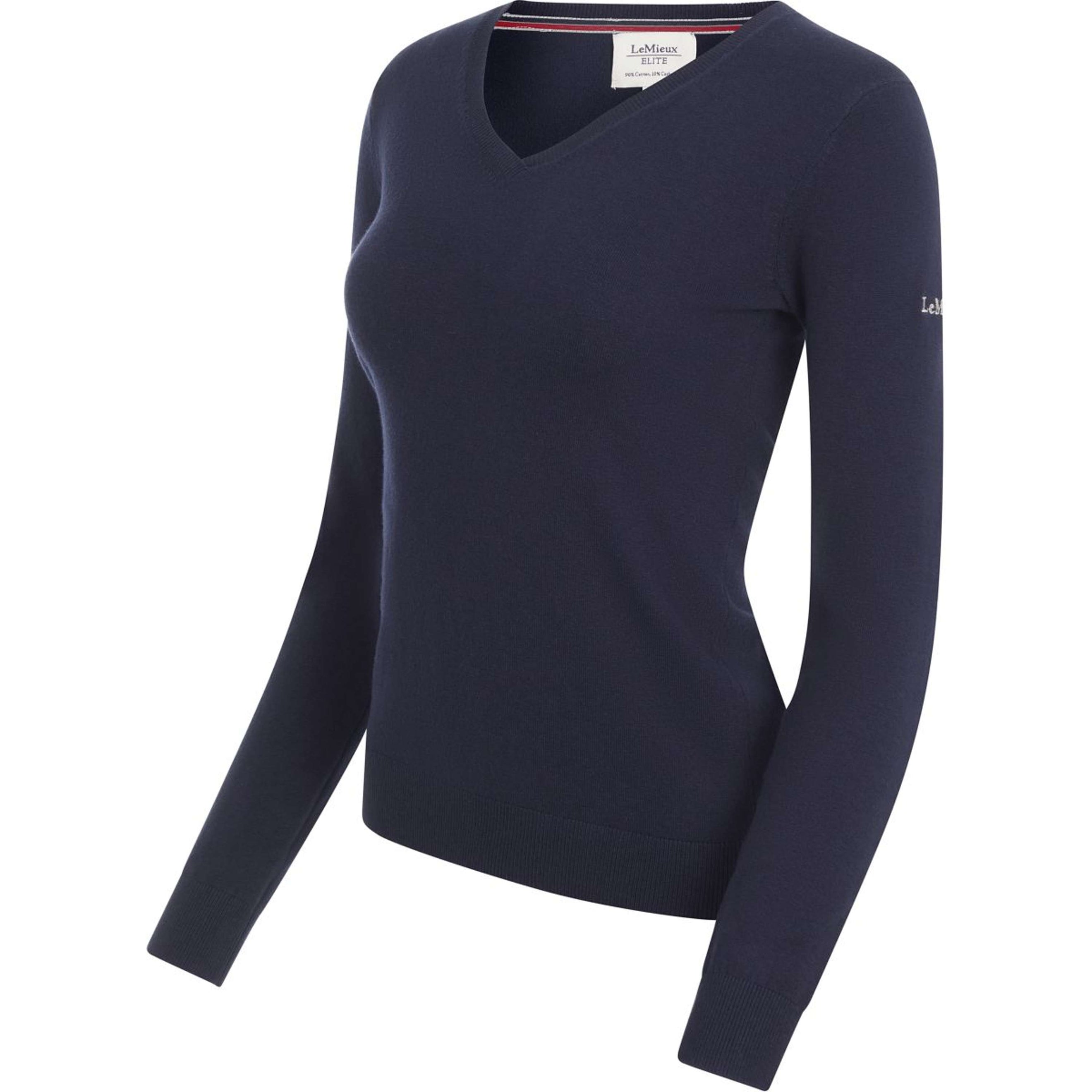 LeMieux Sweater Elite V-Neck Women Navy LeMieux Sweater Elite V-Neck Women Navy