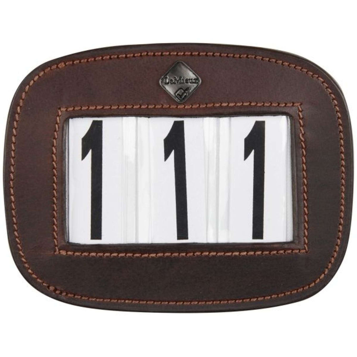 LeMieux Start Numbers Saddle Pad Brown