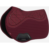 LeMieux Saddlepad Softshell Grip EuroJump Burgundy