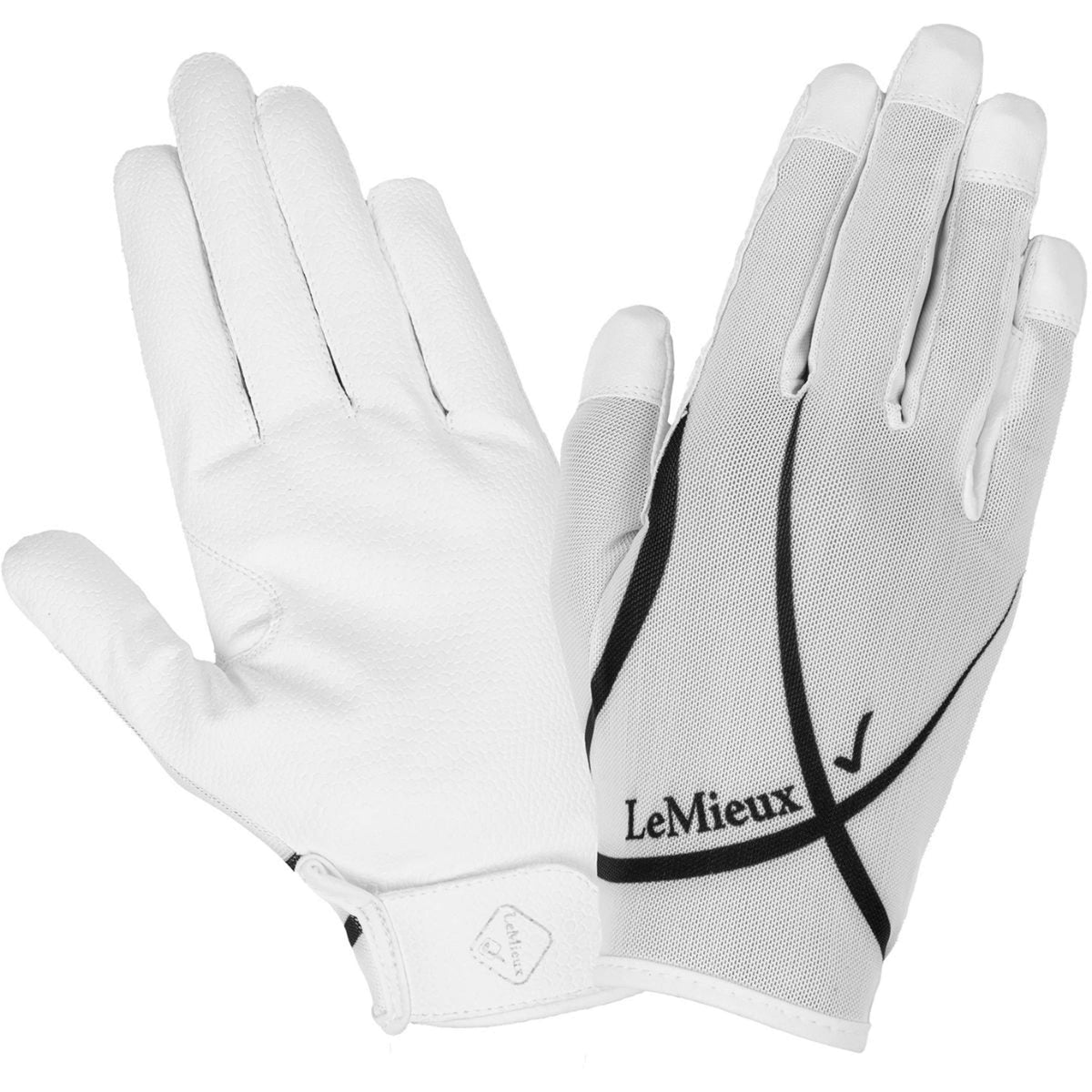 LeMieux Riding Gloves Soleil Mesh White