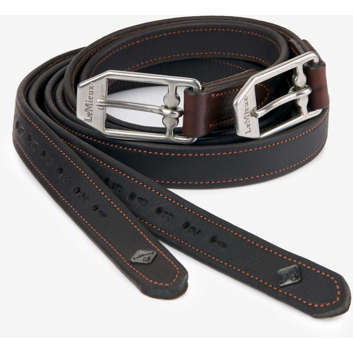 LeMieux Stirrup Straps Vector Leather Brown