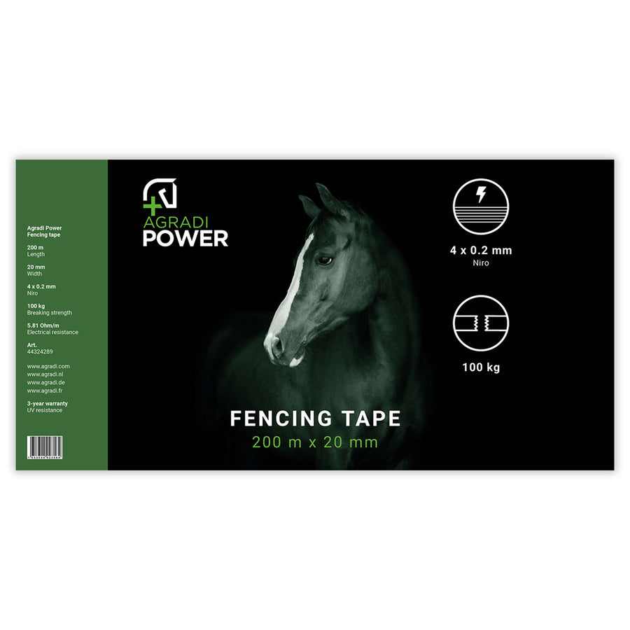 Agradi Power Fencing Tape Black
