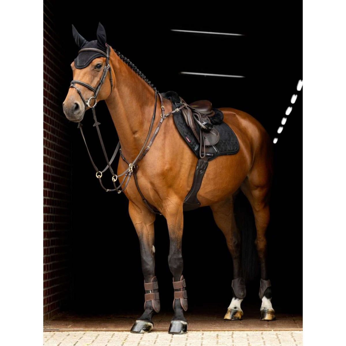 LeMieux Saddlepad Crystal Suede Close Contact Black