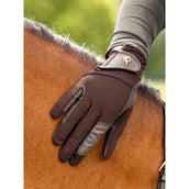 LeMieux Riding Gloves Pro Mesh Brown