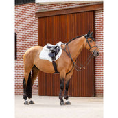 LeMieux Saddlepad Crystal Suede Close Contact White