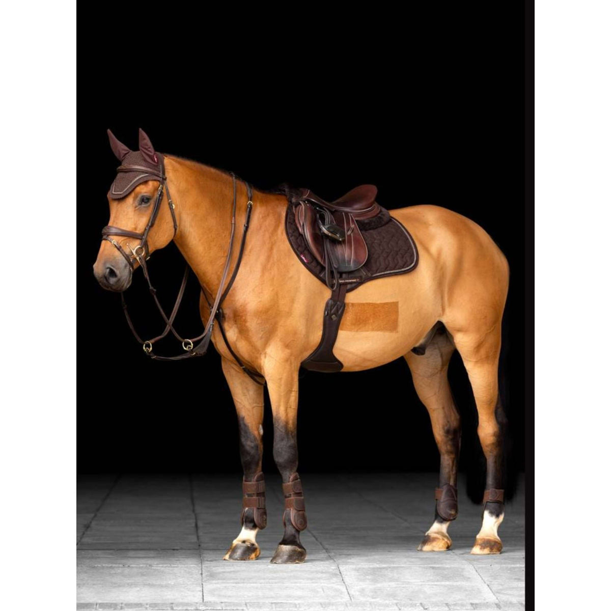 LeMieux Saddlepad Crystal Suede Close Contact Brown