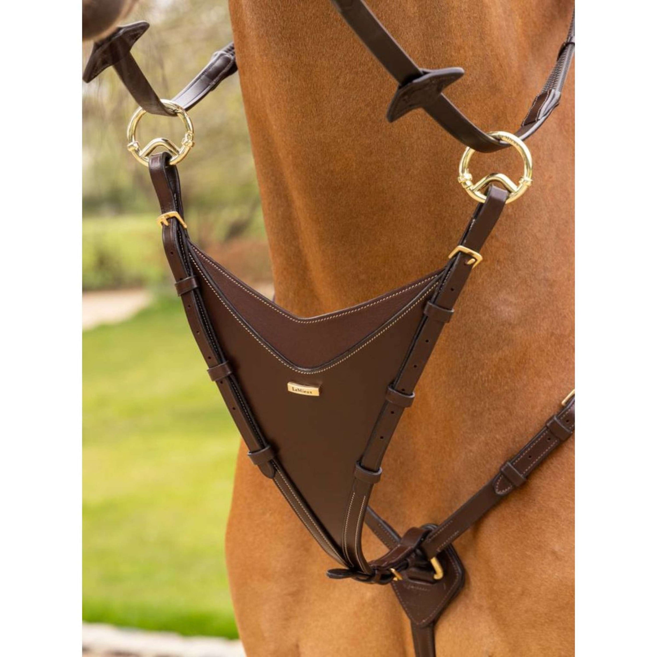 LeMieux Bib Martingale Kudos Havana/Brass