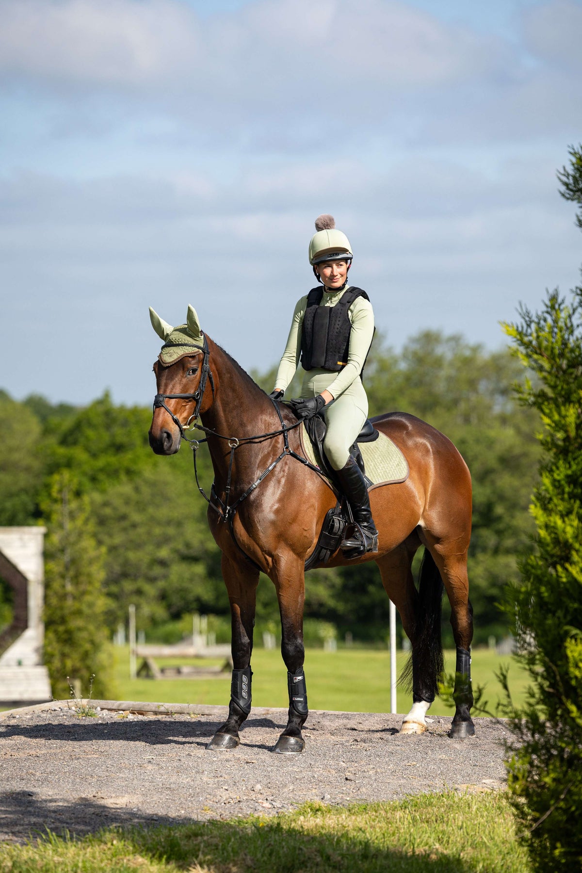 LeMieux Saddlepad Classique Suede Jumping Fern