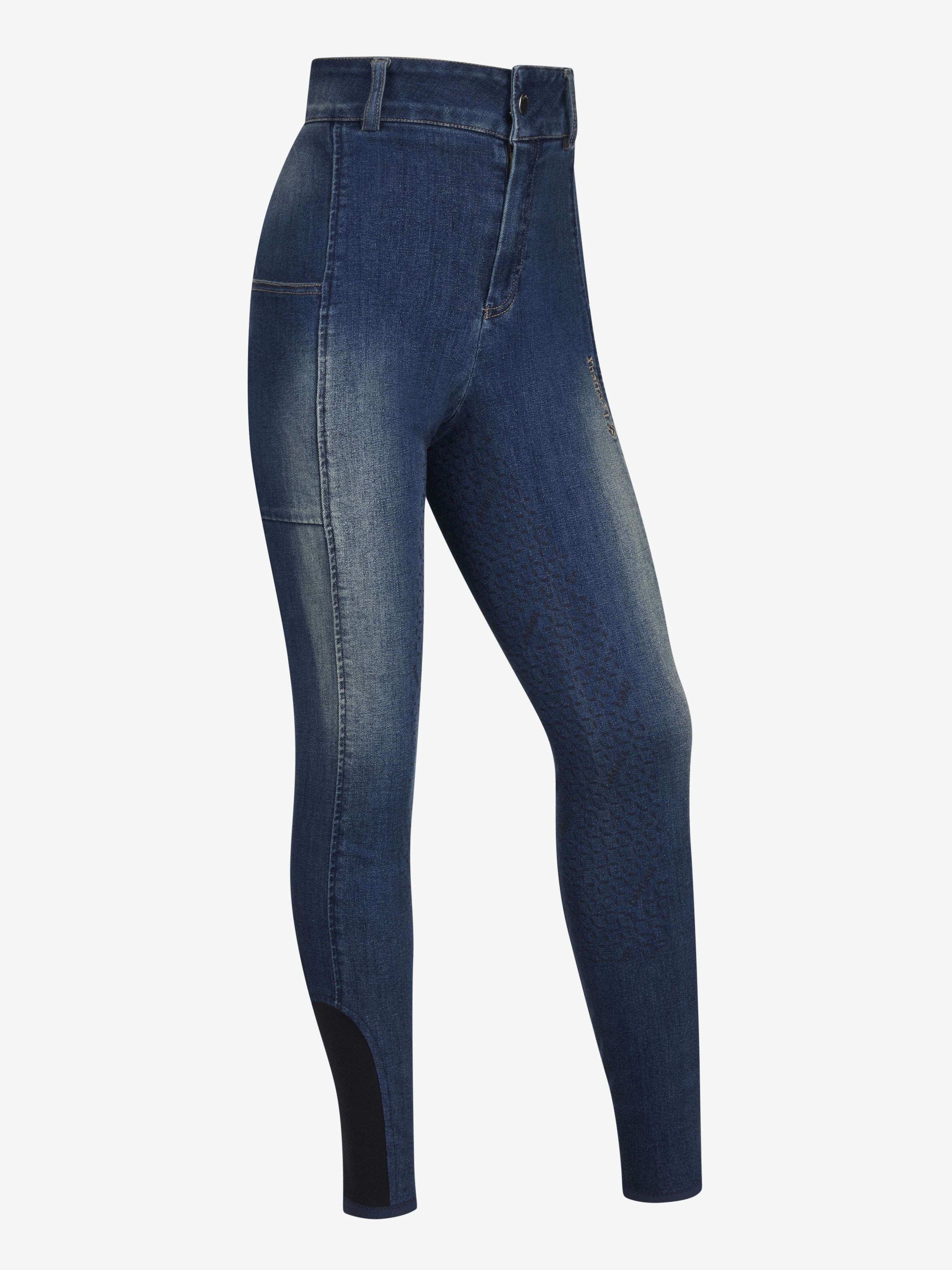 LeMieux Breeches Young Rider Annie Denim Dark Wash