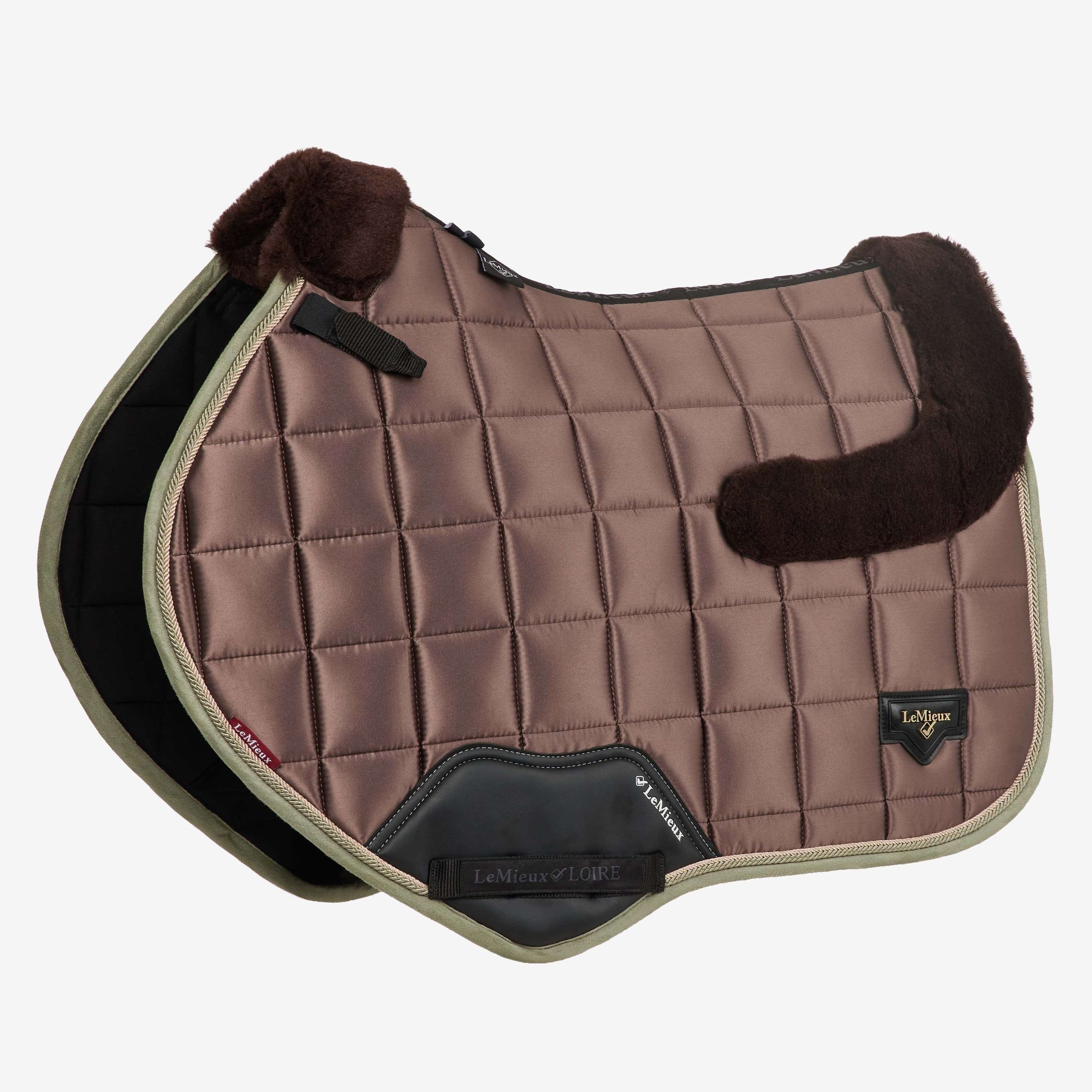 LeMieux Saddlepad Merino Loire Jumping Walnut