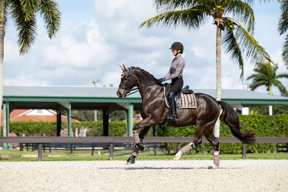 LeMieux Saddlepad Merino Loire Dressage Walnut