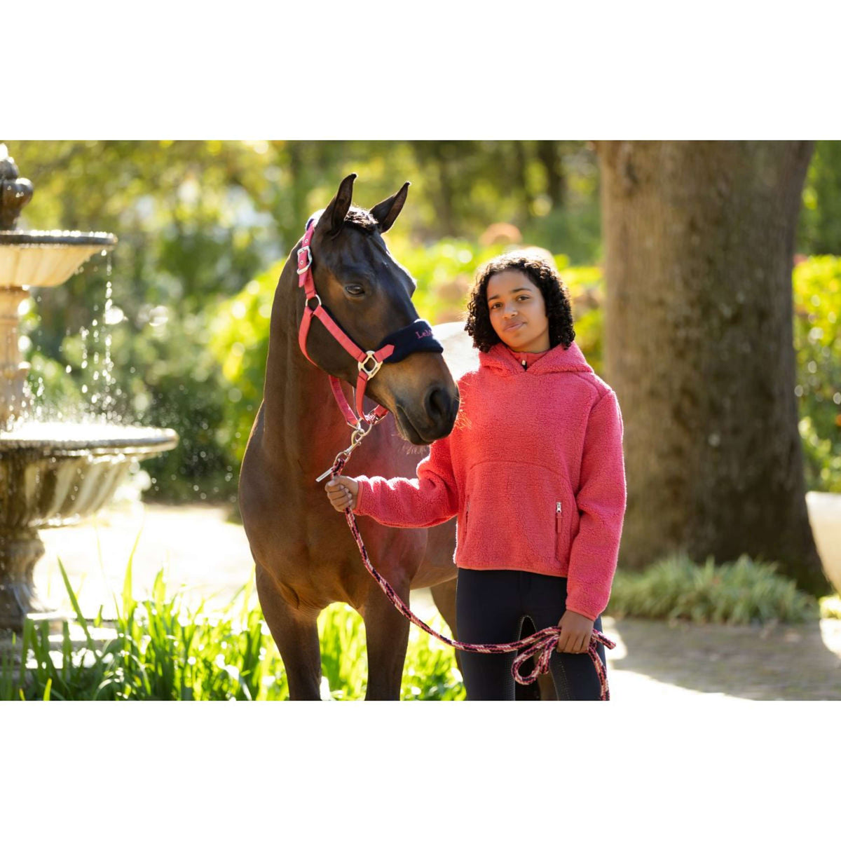 LeMieux Head Collar Set Vogue Cranberry